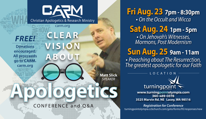 Matt Slick is the Speaker and Founder of the Christian Apologetic Research Ministry.